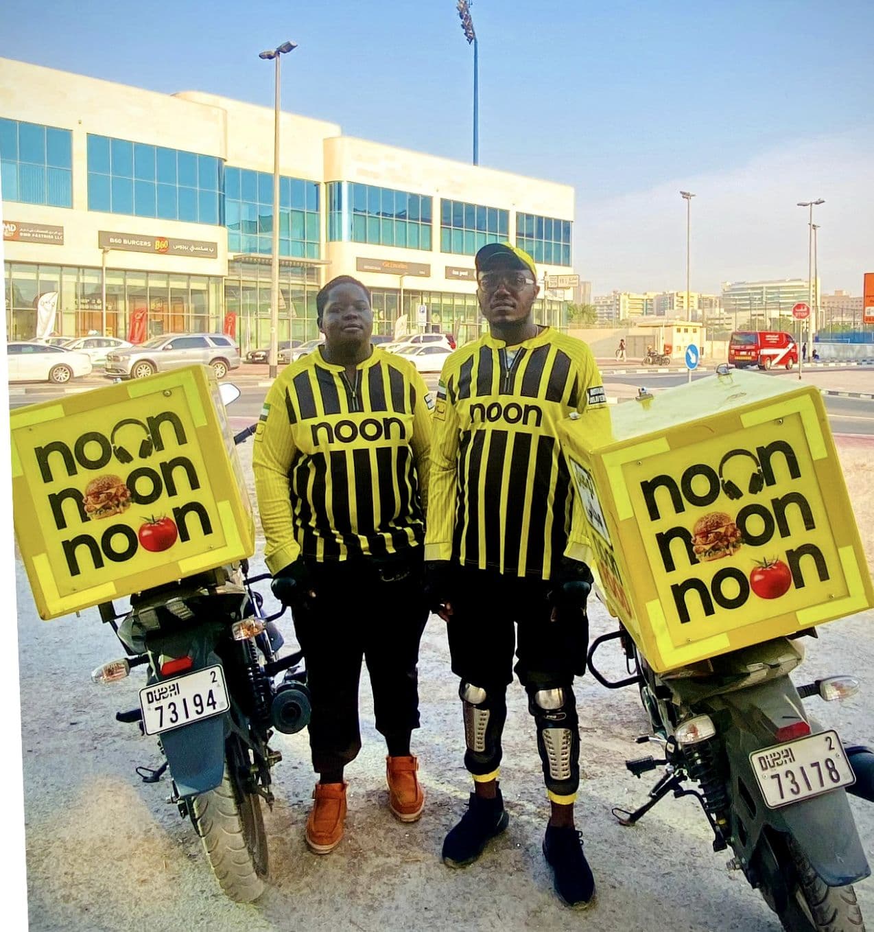 Real Nysaa riders in Noon gear in Dubai